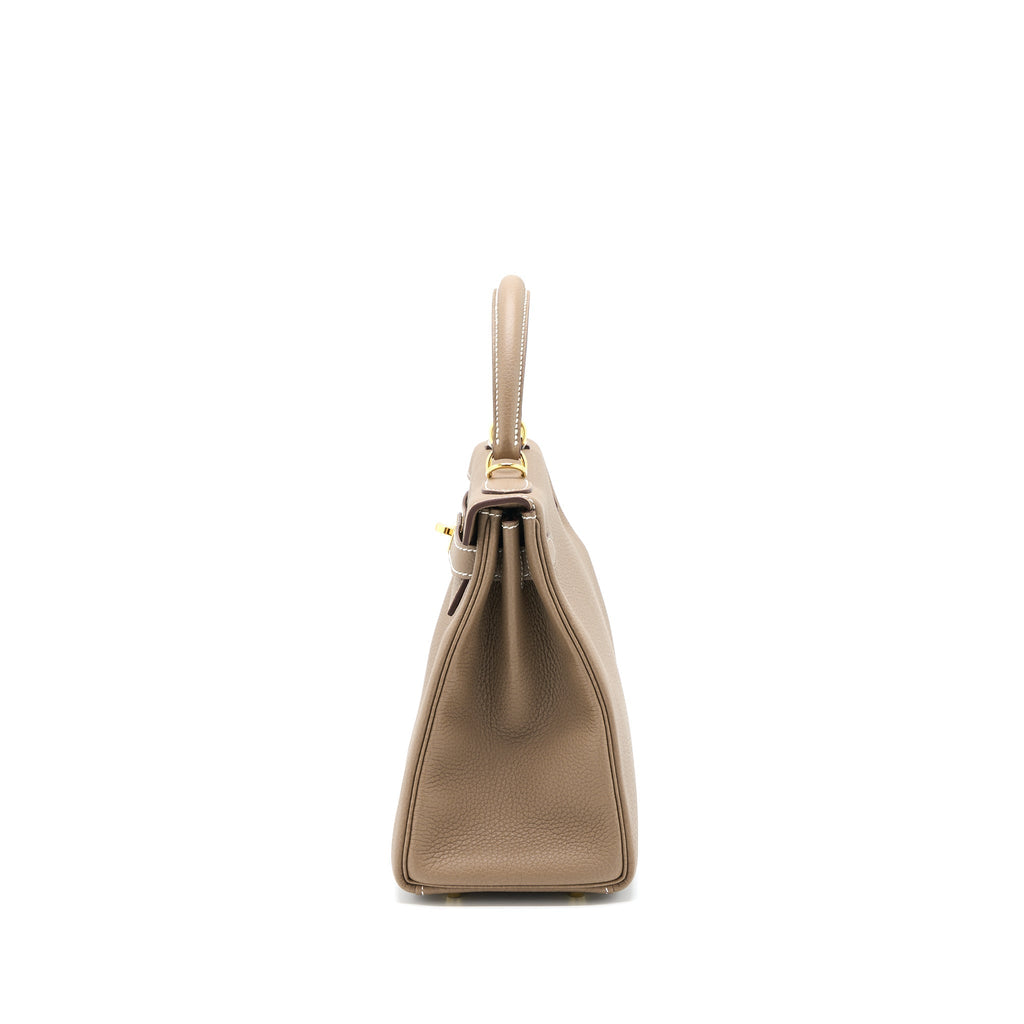 HERMES KELLY 28 TOGO ETOUPE GHW