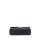 CHANEL MEDIUM CLASSIC DOUBLE FLAP BAG CAVIAR BLACK GHW (MICROCHIP)