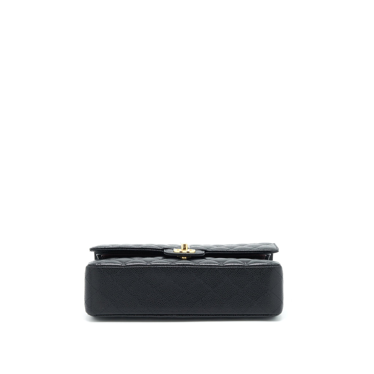 CHANEL MEDIUM CLASSIC DOUBLE FLAP BAG CAVIAR BLACK GHW (MICROCHIP)