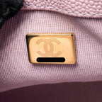 CHANEL 21K MY PERFECT MINI FLAP BAG CAVIAR IRIDESCENT PINK GHW (MICROCHIP)