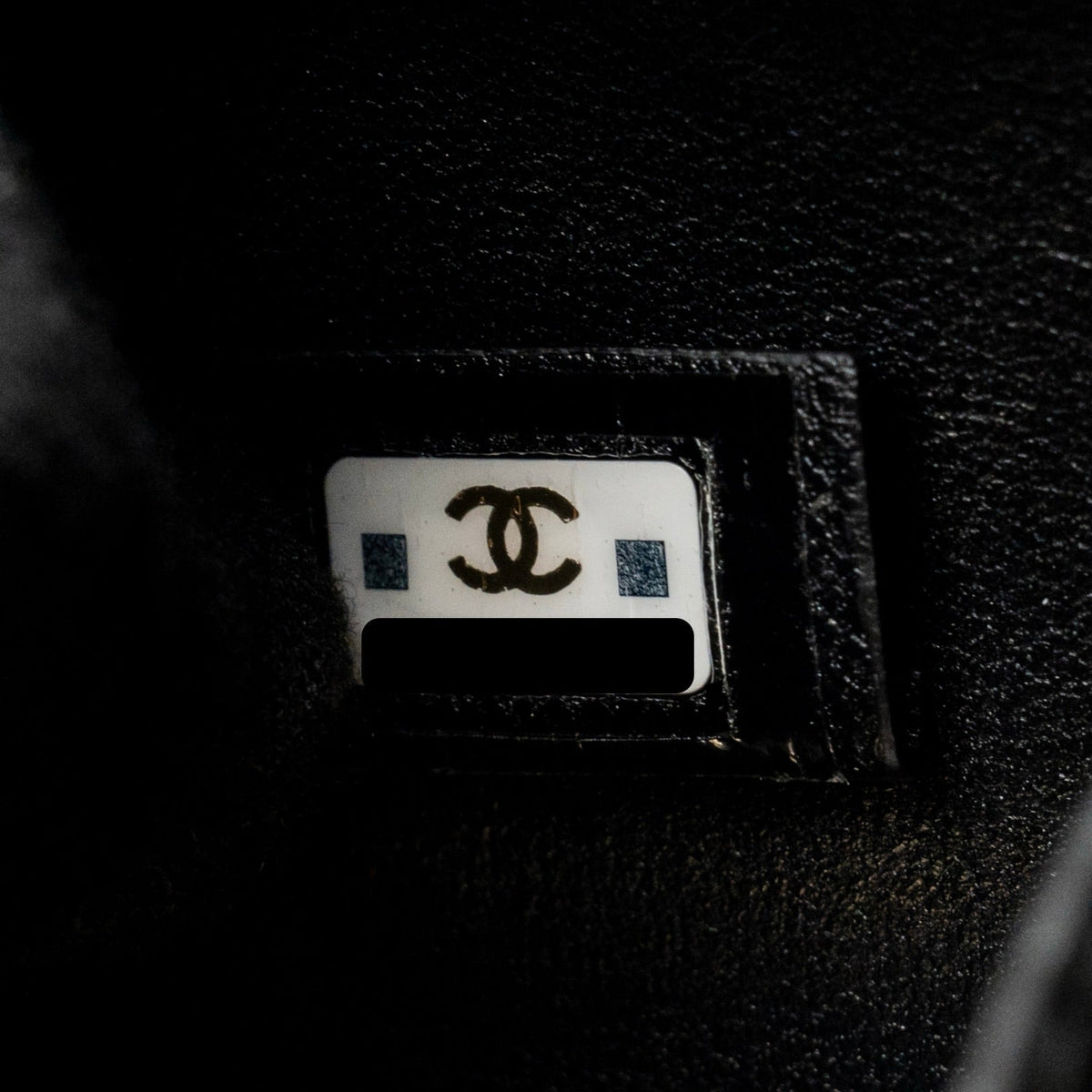Chanel Micro Box Square Bag Lambskin Black/White LGHW (Microchip)