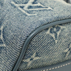 LOUIS VUITTON KEEPALL BANDOULIERE 25 WASHED DENIM CANVAS BLUE SHW