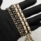 Chanel Micro Box Square Bag Lambskin Black/White LGHW (Microchip)