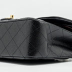 CHANEL MEDIUM CLASSIC DOUBLE FLAP BAG CAVIAR BLACK GHW (MICROCHIP)