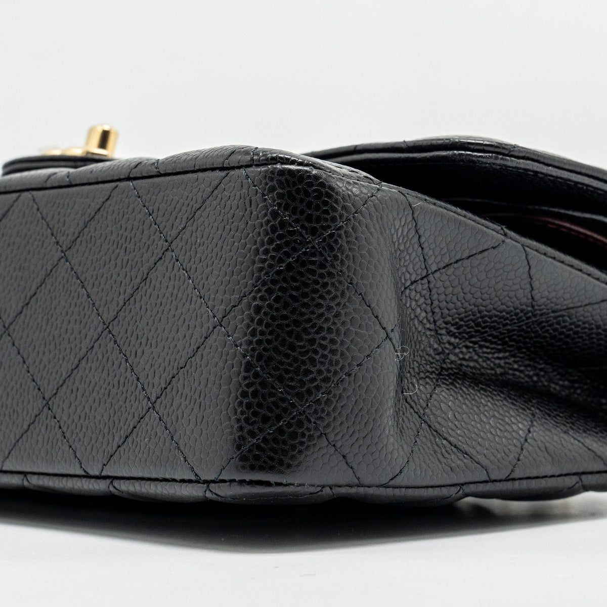 CHANEL MEDIUM CLASSIC DOUBLE FLAP BAG CAVIAR BLACK GHW (MICROCHIP)