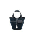 HERMES PICOTIN CARGO 18 LOCK BAG SWIFT/TOILE CANVAS BLACK SHW