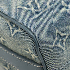 LOUIS VUITTON KEEPALL BANDOULIERE 25 WASHED DENIM CANVAS BLUE SHW