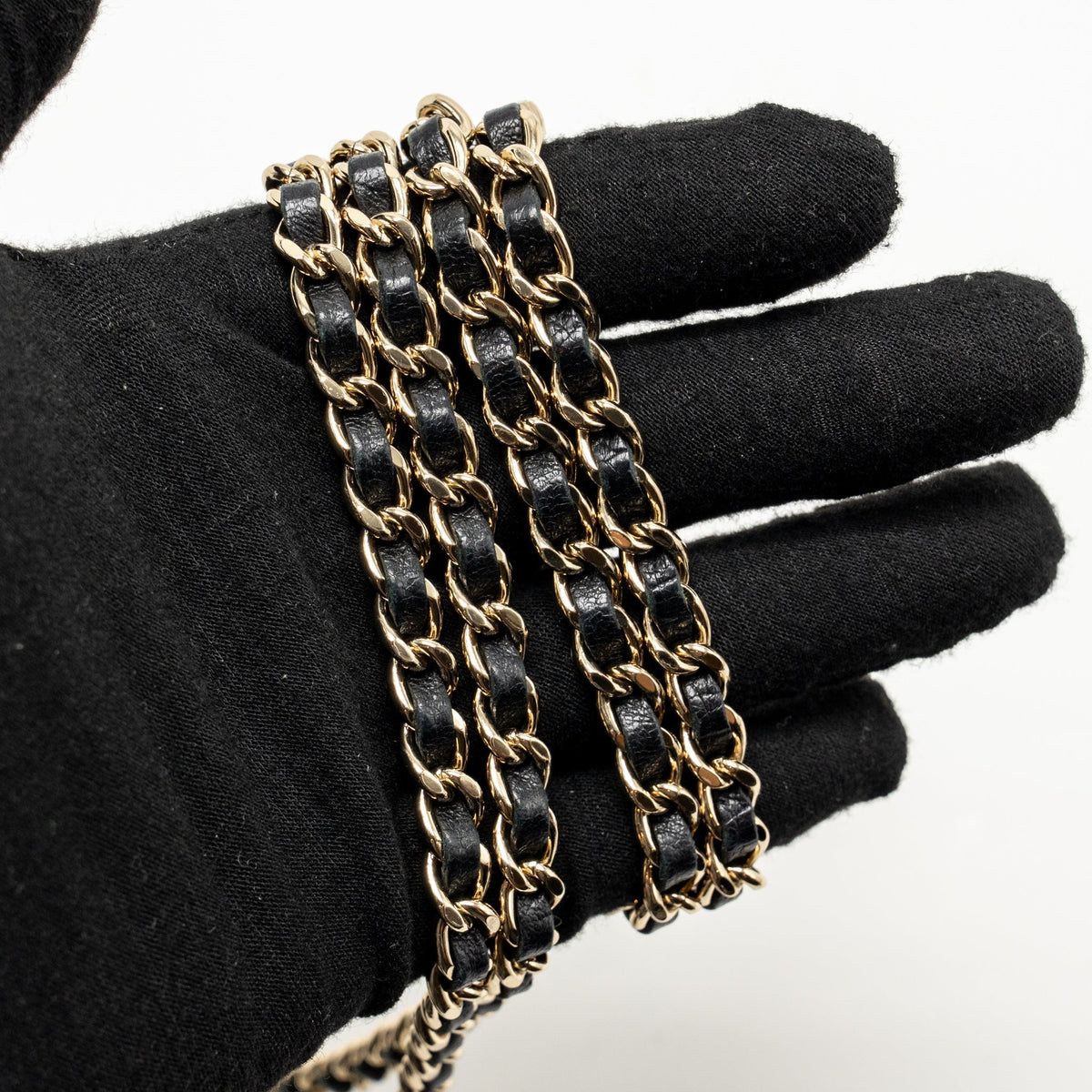 Chanel Mini Trendy CC Clutch with Chain Lambskin Black LGHW (Microchip)