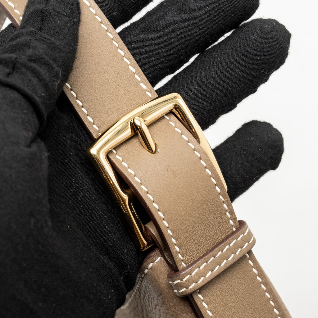 Hermes P’tit Arcon Bag Togo/Swift Etoupe LGHW