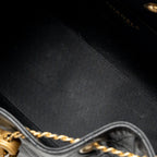 CHANEL SMALL 25 BAG CAVIAR BLACK GHW (MICROCHIP)