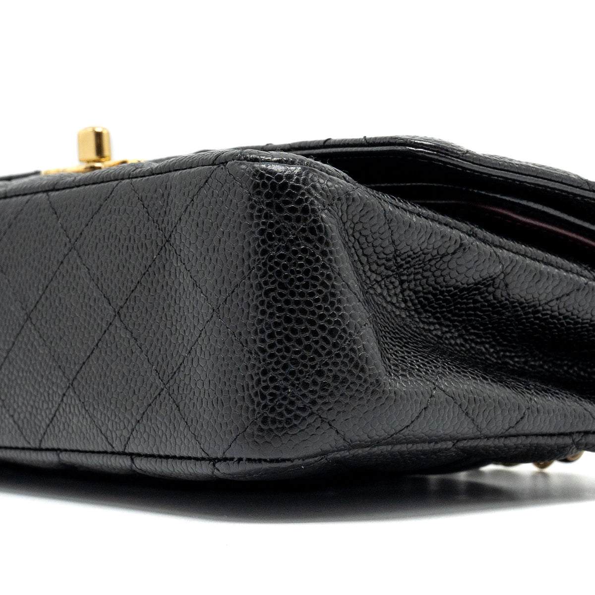 CHANEL MEDIUM CLASSIC DOUBLE FLAP BAG CAVIAR BLACK GHW