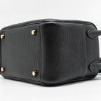 Hermes Mini Lindy Clemence Black GHW
