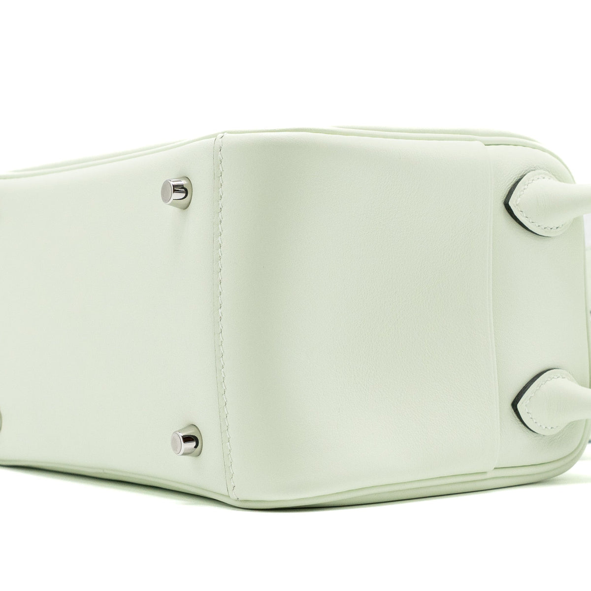 Hermes Mini Lindy Swift Vert Fizz SHW