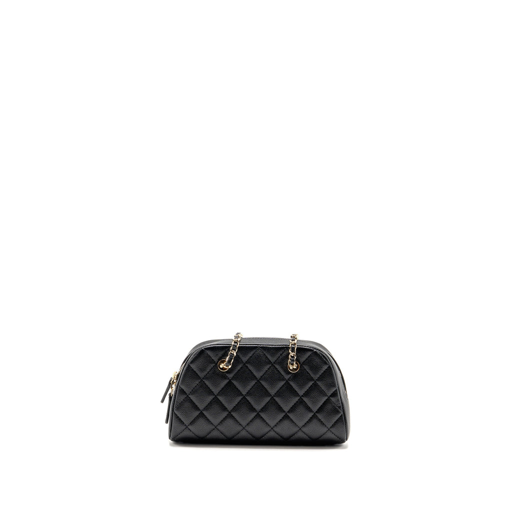 Chanel Clutch with Chain Caviar Black LGHW (Microchip)