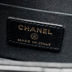 Chanel Mini Trendy CC Clutch with Chain Lambskin Black LGHW (Microchip)