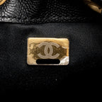 CHANEL SMALL 25 BAG CAVIAR BLACK GHW (MICROCHIP)