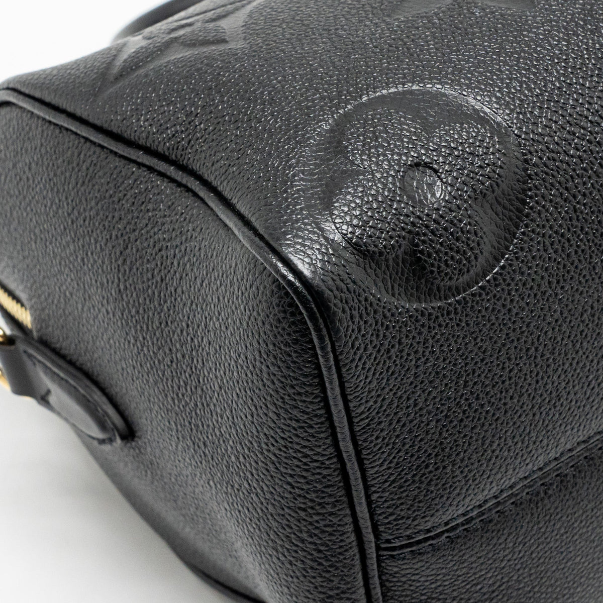 LOUIS VUITTON SPEEDY BANDOULIERE 25 MONOGRAM EMPREINTE LEATHER BLACK GHW