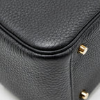 Hermes Mini Lindy Clemence Black GHW