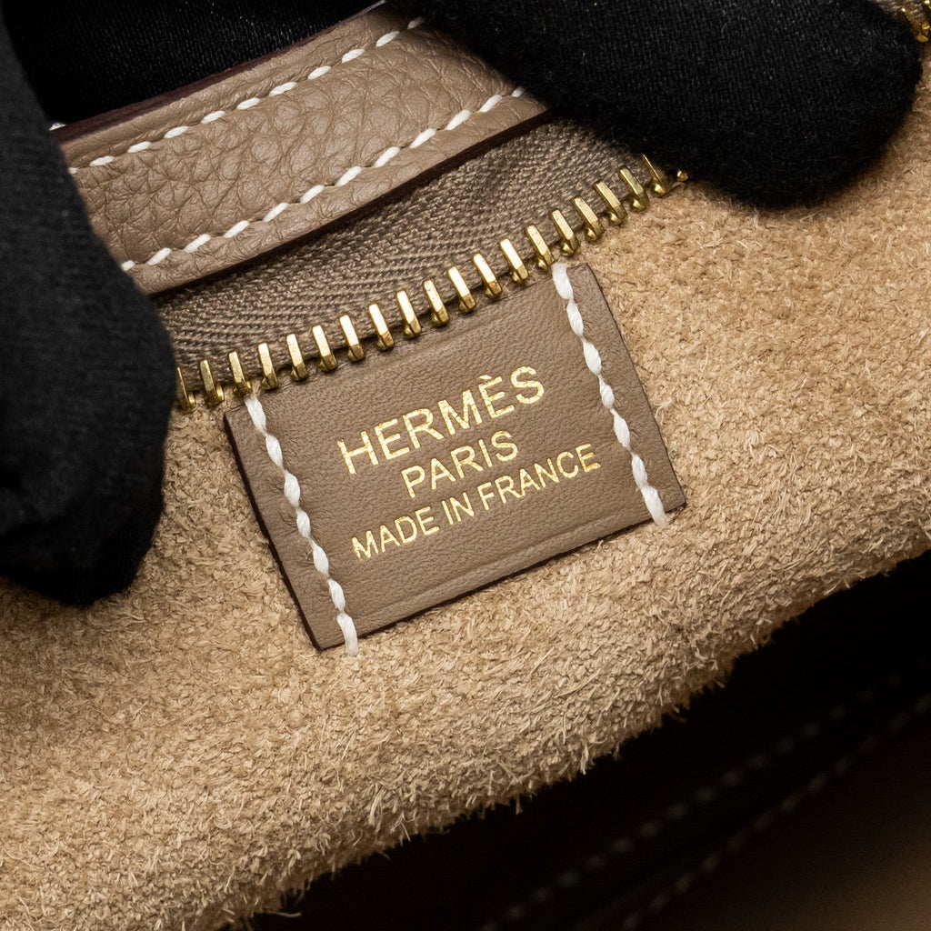 Hermes P’tit Arcon Bag Togo/Swift Etoupe LGHW