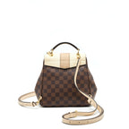 LOUIS VUITTON CLAPTON BACKPACK DAMIER EBENE LEATHER BROWN