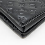 LOUIS VUITTON COUSSIN MM MONOGRAM-EMBOSSED PUFFY LAMBSKIN BLACK GHW