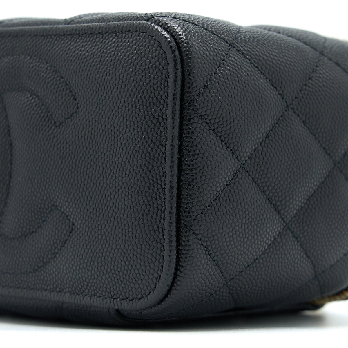 CHANEL LONG VANITY CASE CAVIAR BLACK LGHW