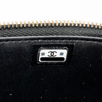 CHANEL COCO LOVE LONG VANITY WITH ADJUSTABLE CHAIN CAVIAR BLACK GHW (MICROCHIP)