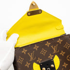 LOUIS VUITTON TRIBAL MASK POCHETTE PM MONOGRAM CANVAS/LEATHER MULTICOLOUR WITH MULTICOLOUR HARDWARE