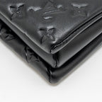 LOUIS VUITTON COUSSIN MM MONOGRAM-EMBOSSED PUFFY LAMBSKIN BLACK GHW