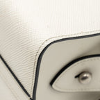 PRADA SAFFIANO MONOCHROME BAG WHITE SHW