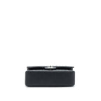 CHANEL SMALL CLASSIC DOUBLE FLAP BAG CAVIAR BLACK SHW (MICROCHIP)