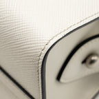 PRADA SAFFIANO MONOCHROME BAG WHITE SHW