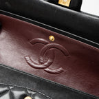 CHANEL MEDIUM CLASSIC FLAP BAG LAMBSKIN BLACK GHW