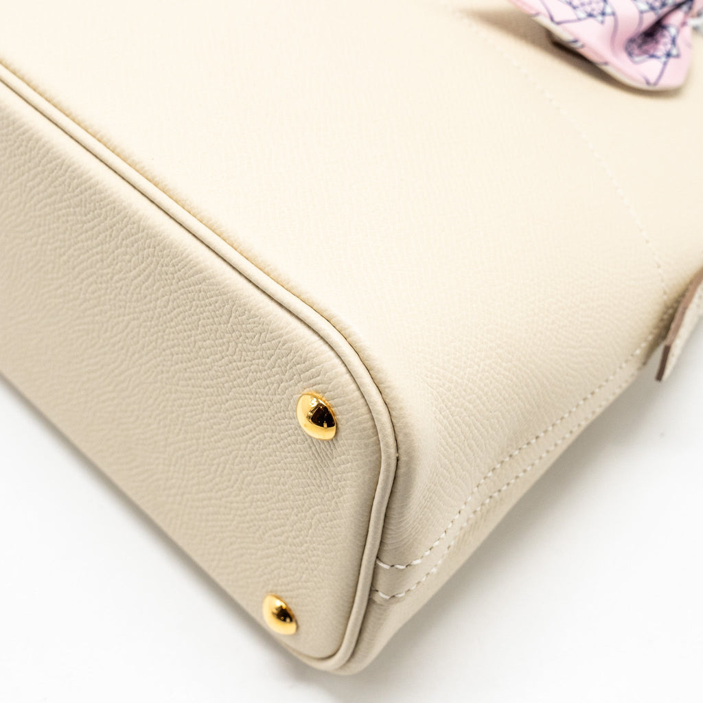 Hermes Bolide 27 Epsom Craie GHW
