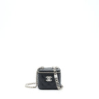 CHANEL 22S MINI VANITY WITH COCO GIANT CHAIN CAVIAR BLACK SHW