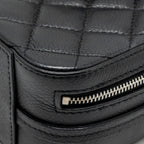 CHANEL QUILTED MINI VANITY BAG CAVIAR BLACK SHW