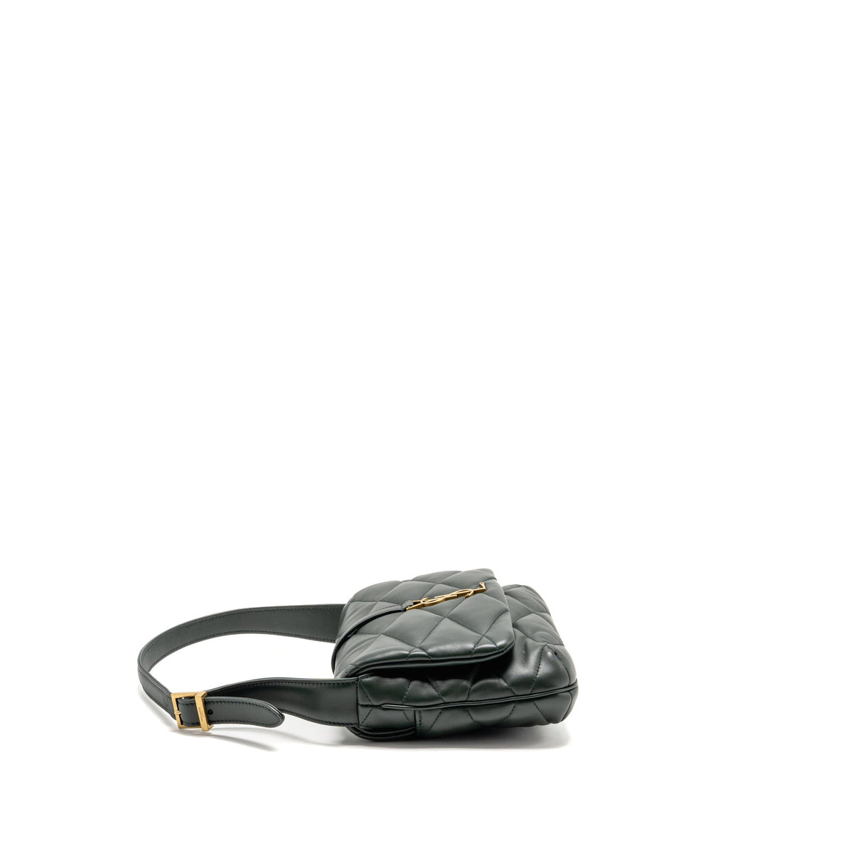 Saint Laurent/YSL Le 57 Hobo Bag Lambskin Dark Green GHW