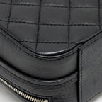 CHANEL QUILTED MINI VANITY BAG CAVIAR BLACK SHW
