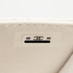 CHANEL JEWELLERY CC MINI FLAP CLUTCH WITH CHAIN CAVIAR PEARLY WHITE LGHW (MICROCHIP)