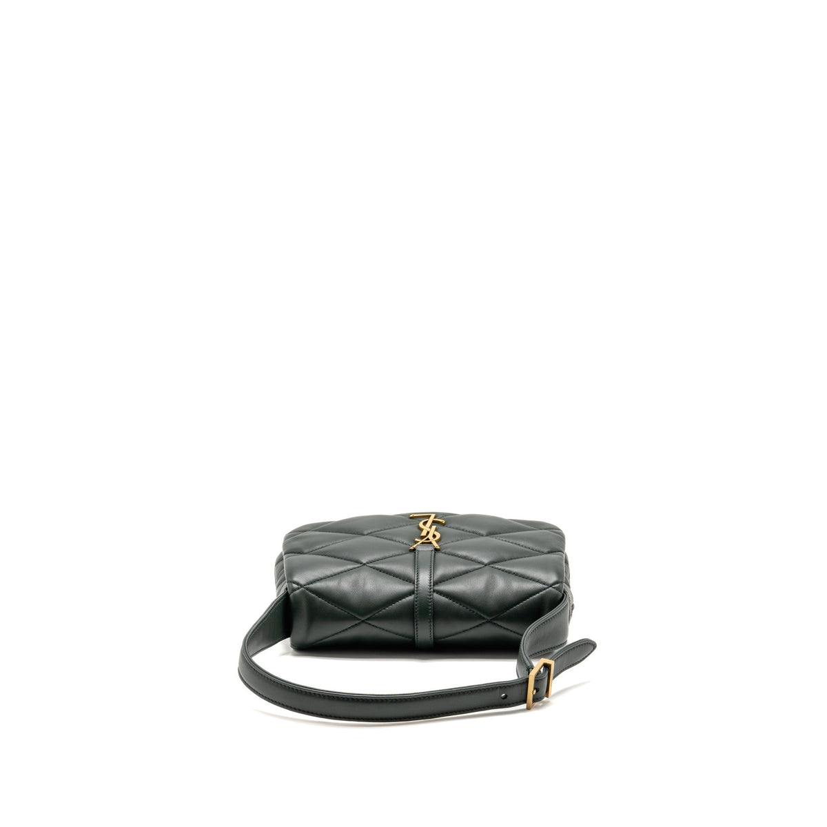 Saint Laurent/YSL Le 57 Hobo Bag Lambskin Dark Green GHW