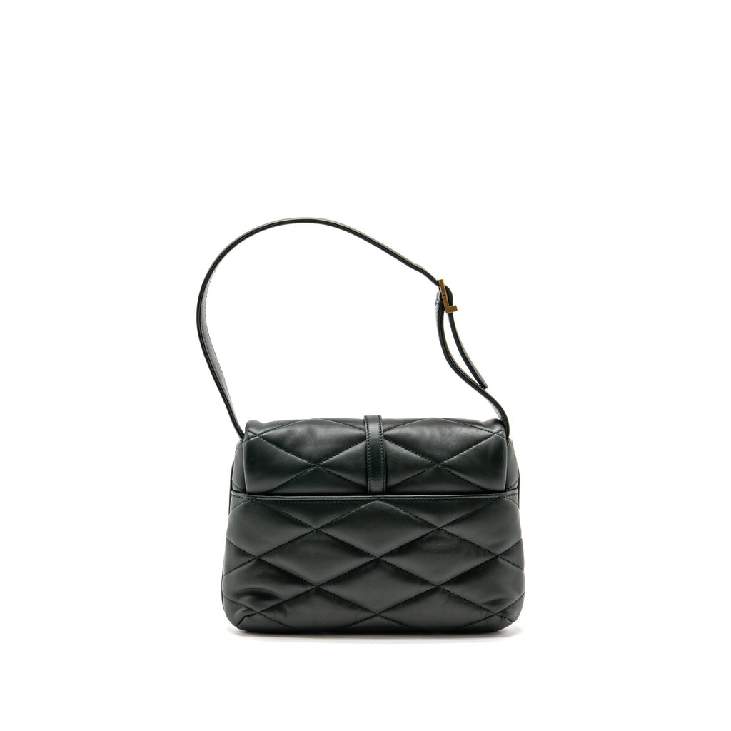 Saint Laurent/YSL Le 57 Hobo Bag Lambskin Dark Green GHW