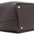 HERMES PICOTIN 18 LOCK BAG CLEMENCE ROUGE SELLIER/CABAN GHW