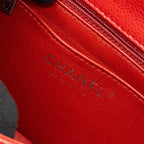 CHANEL MINI RECTANGULAR FLAP BAG CAVIAR RED RUTHENIUM HARDWARE