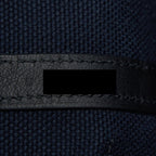 HERMES PICOTIN CARGO 18 LOCK BAG SWIFT AND TOILE CANVAS BLUE MARINE /BLACK SHW
