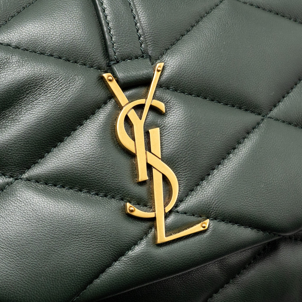 Saint Laurent/YSL Le 57 Hobo Bag Lambskin Dark Green GHW