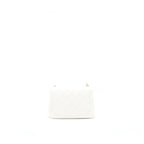 CHANEL 21B PEARL CRUSH MINI SQUARE FLAP BAG WHITE GHW