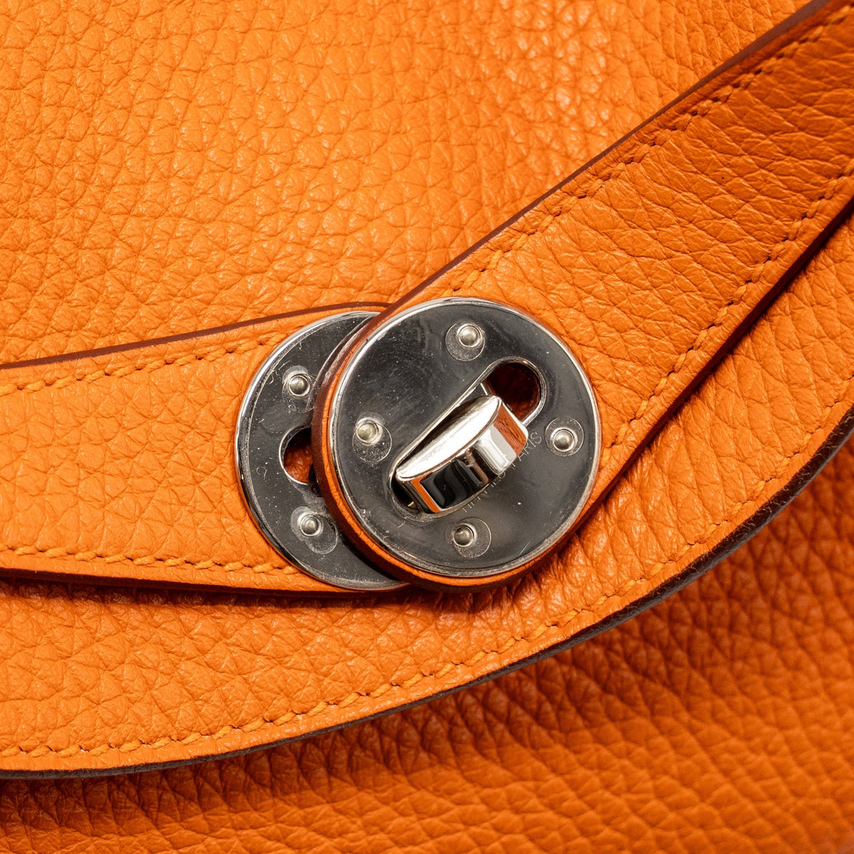 Hermes lindy 26 clemence Orange SHW