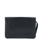 BOTTEGA VENETA MEN’S POUCH INTRECCIATE BLACK WITH BLACK HARDWARE
