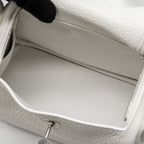HERMES MINI LINDY CLEMENCE NEW WHITE SHW