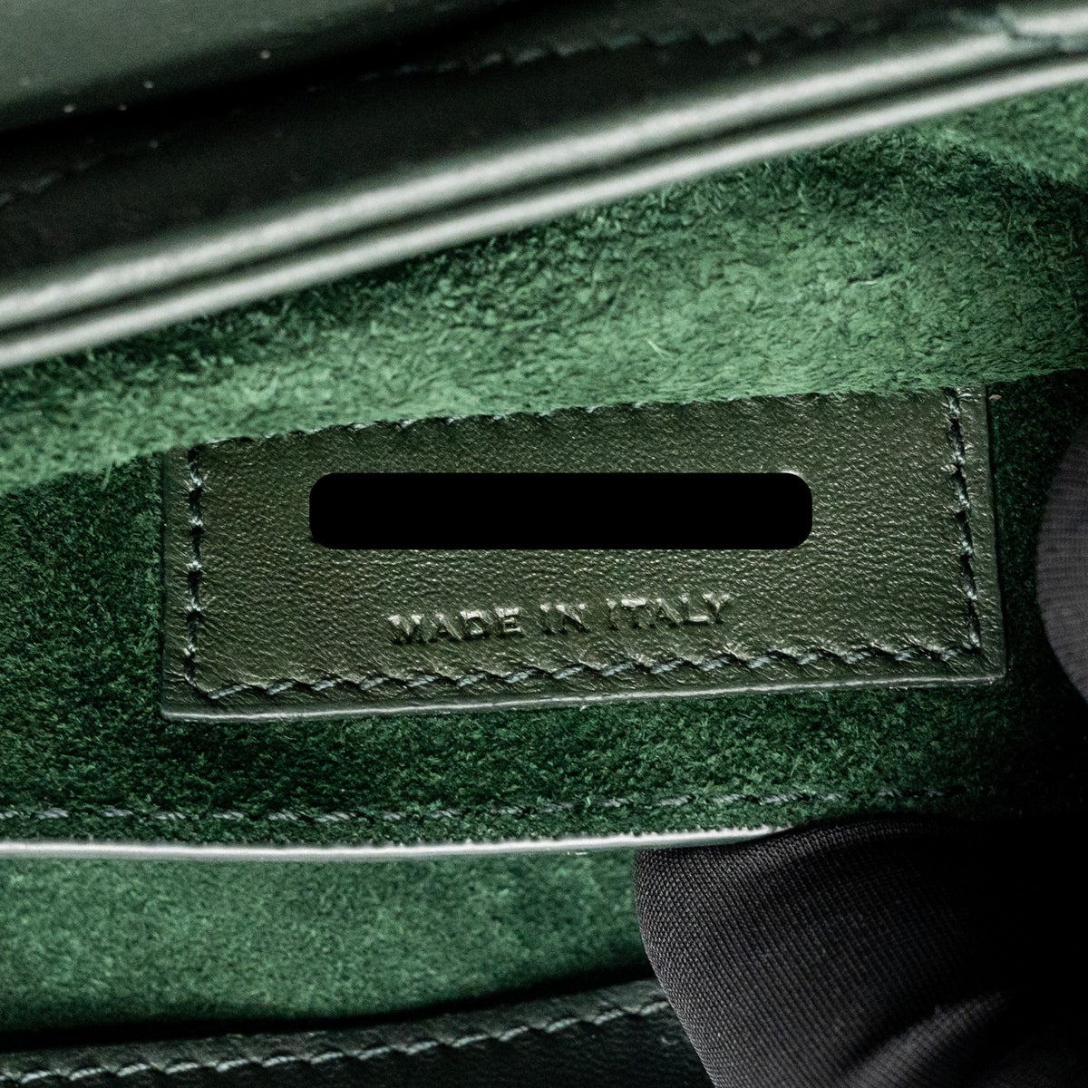 Saint Laurent/YSL Le 57 Hobo Bag Lambskin Dark Green GHW
